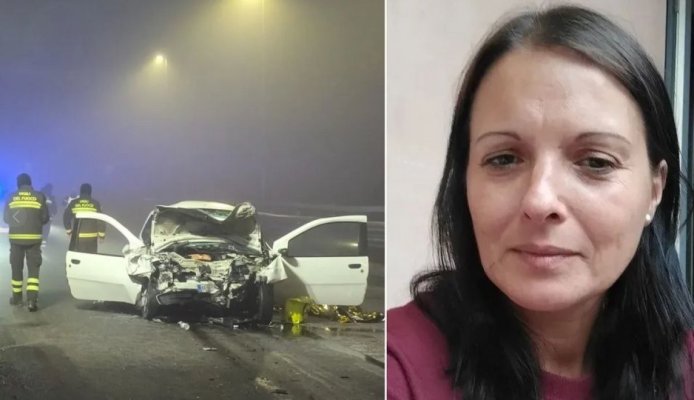O româncă a murit fulgerător după ce mașina pe care o conducea s-a zdrobit de un TIR