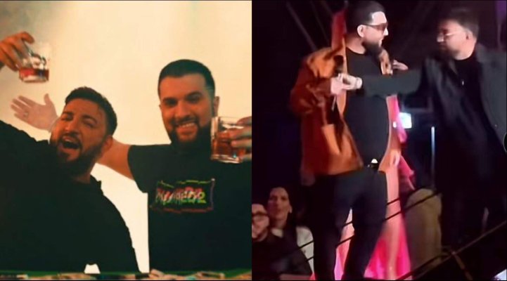 Tensiuni între Tzancă Uraganu și Costel Biju! Cei doi s-au împins în timpul unui concert