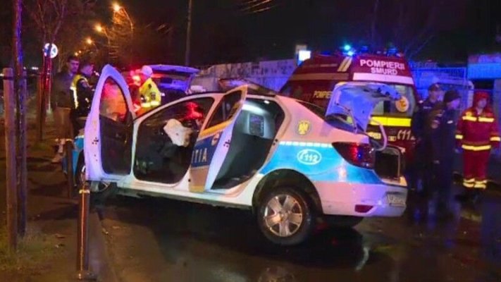Doi polițiști au ajuns la spital, în urma unui accident rutier în Medgidia