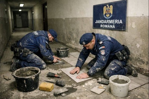 Când „Haina Militară“ devine salopetă de șantier... Un sindicat din MAI susține că jandarmii din Constanța sunt puși să monteze gresie