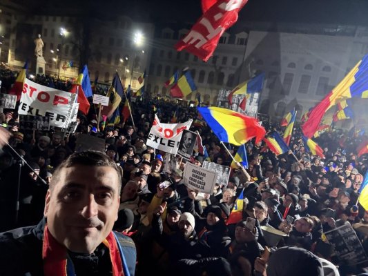 Protest AUR, în Piața Universității: Oamenii spun că trăiesc mai rău ca pe vremea lui Ceaușescu. Video