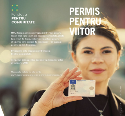 Permis pentru viitor – o șansă acordată tinerilor din medii defavorizate