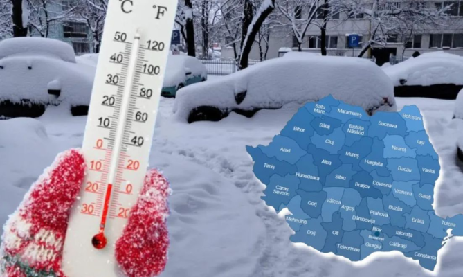 Un vortex polar se îndreaptă spre România. Vom avea temperaturi greu de suportat în februarie