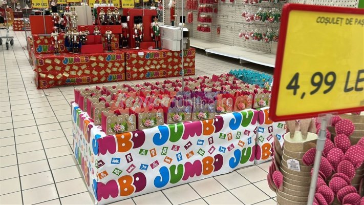 Nici nu a trecut bine Crăciunul, că Jumbo a scos deja de la naftalină... decorațiunile de Paște! Video