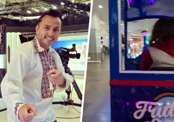 Mihai Trăistariu s-a plimbat cu trenulețul în Vivo Mall.... ca să iasă din umbră.  Video  