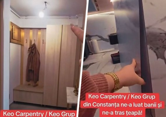 O femeie din Constanța a fost țepuită de firma Keo Carpentry SRL: A plătit și a rămas cu mobila defectă. Video