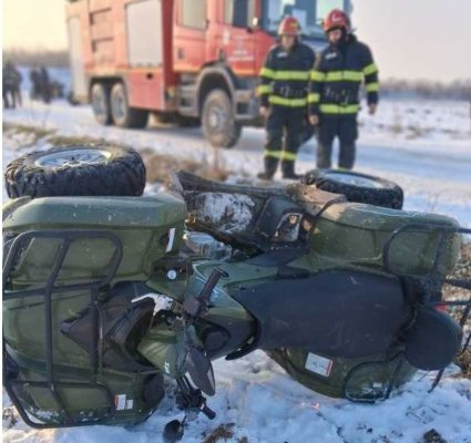 Un tânăr a fost găsit decedat sub un ATV, pe un câmp din Florești-Stoenești