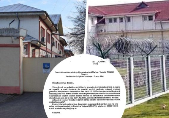 Penitenciarul Brăila a rămas fără asistenți generaliști și cere sprijinul Spitalului Penitenciar Poarta Albă