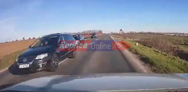 Tragedie evitată în ultimul moment, după o depășire periculoasă a unui șofer inconștient, pe DN22C! Video