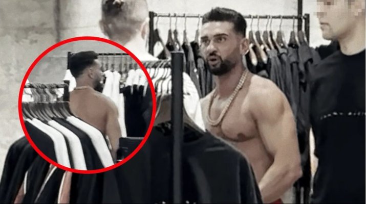 Dorian Popa, show la bustul gol printre clienții din mall. Nimeni nu a putut să îl oprească! 