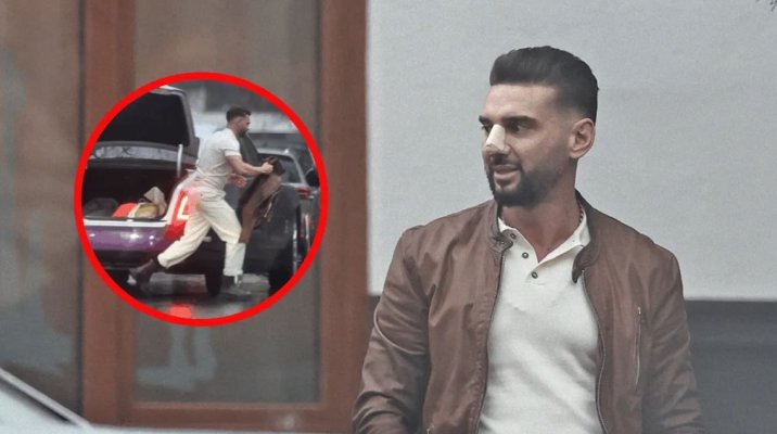 Dorian Popa, bandajat la nas, pe “pilot automat”! A lăsat Huracan-ul în garaj și a făcut “hâtz” cu Rolls-ul prin oraș