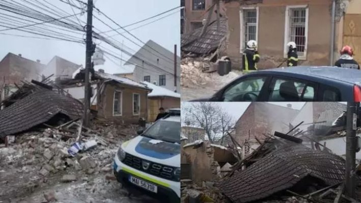 Explozie la un sediu de Poliție! Trei polițiști au fost răniți după ce o anexă a sărit în aer. Video