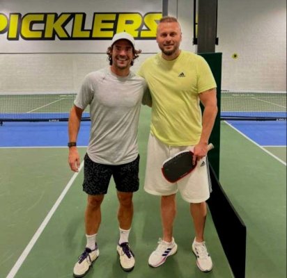 Eden Lică, fiul celebrului arbitru de fotbal Marcel Lică, a dat lovitura în pickleball