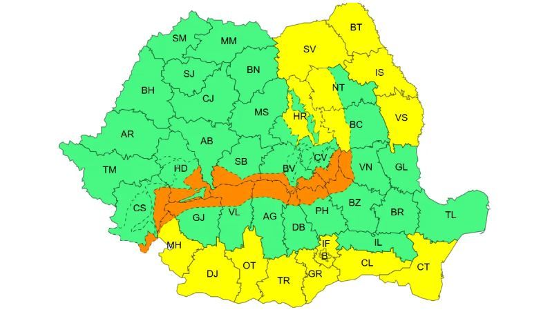Alerta meteo! Constanta, sub cod galben de ninsori viscolite si intensificari ale vantului