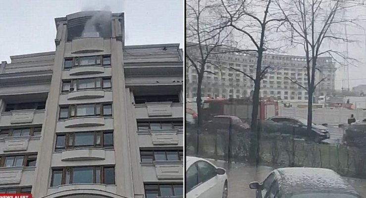 Alertă! Incendiu la clădirea Ministerului Finanțelor. Intervenție de urgență a pompierilor