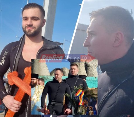Teodosie a aruncat crucile! Cine sunt curajoșii care au sărit în apă! Video