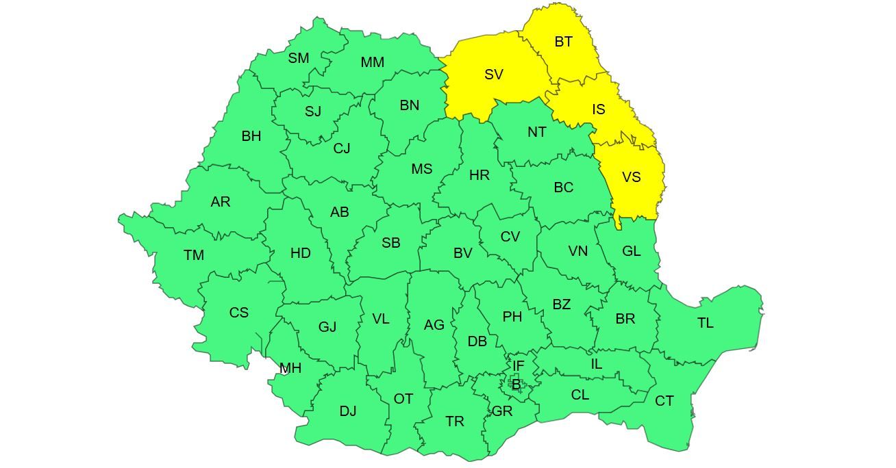 Avertizare meteo! Ger de 'crapa pietrele' in Dobrogea