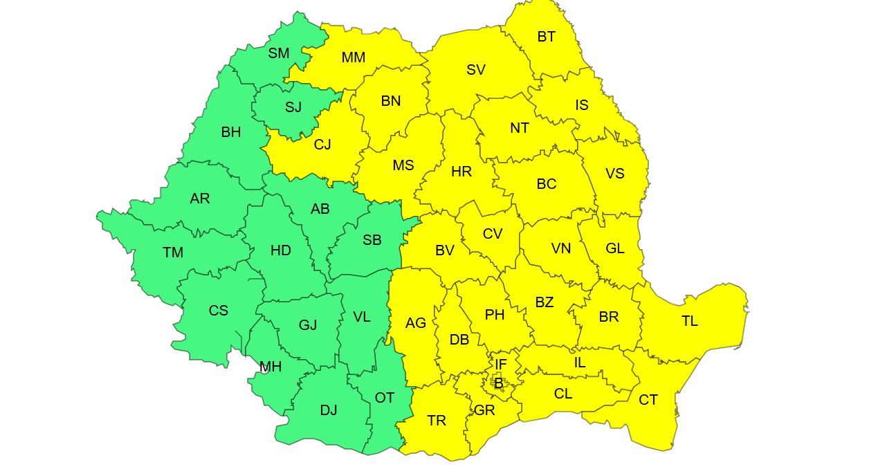 Avertizare meteo! Ger de 'crapa pietrele' in Dobrogea