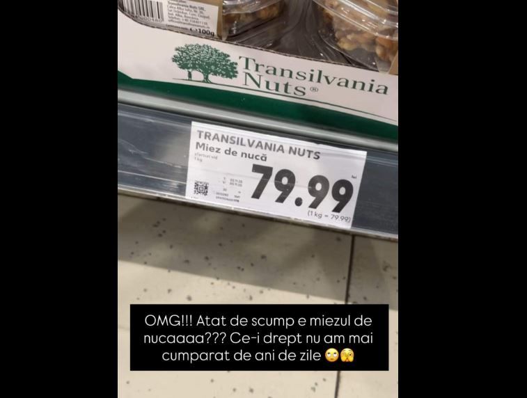 Cat a ajuns sa coste un kilogram de miez de nuca. Alina Puscas a ramas socata cand a vazut pretul