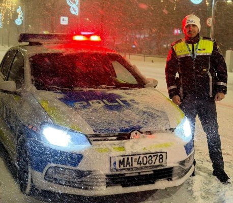 Recomandări ale polițiștilor constănțeni în condiții de vreme nefavorabilă