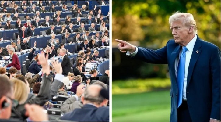 Lovitură dură pentru Trump! Parlamentul European a suspendat ratificarea acordului comercial cu SUA!