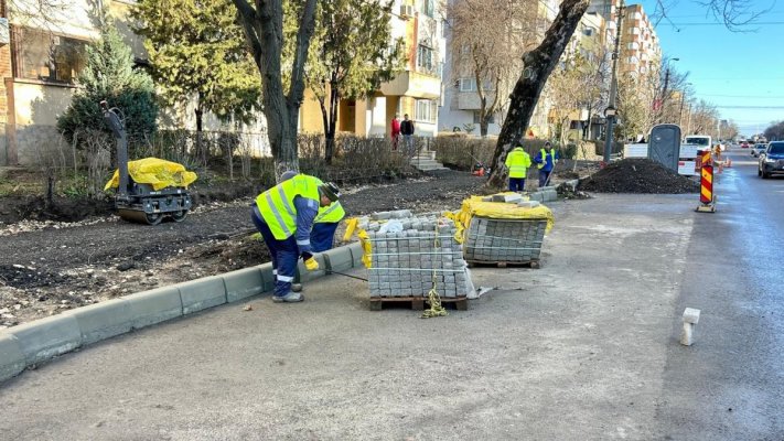 Se reabilitează infrastructura pietonală a mai multor cartiere din Constanța