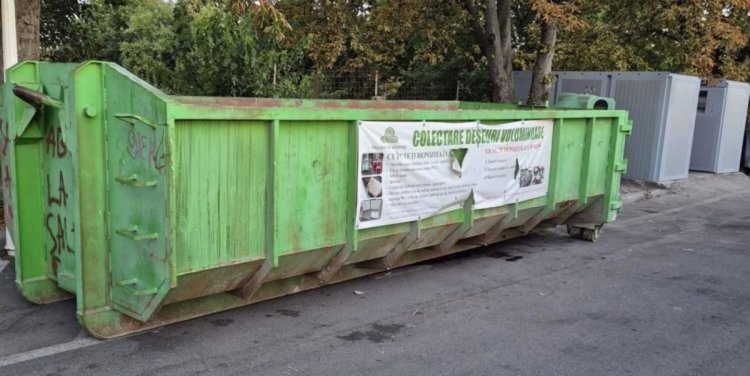 Containere speciale pentru deșeuri voluminoase, amplasate temporar în cartierele Brătianu și Palas
