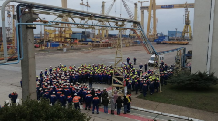 Salariile angajaților de la Damen Mangalia, Liberty Galați și Romaero SA vor putea fi plătite până în Paște