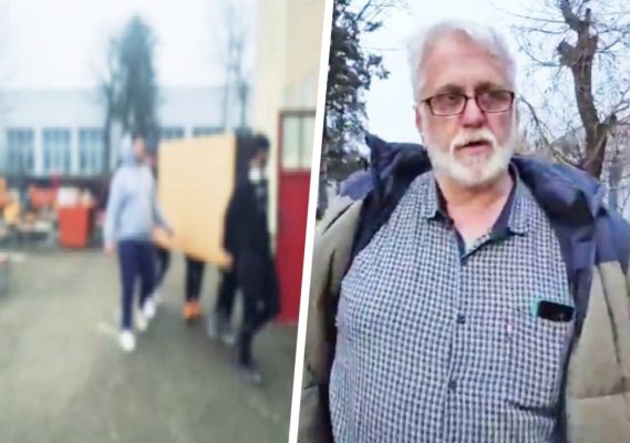 Un profesor de la Liceul Dimitrie Leonida a ajuns la spital, după ce a fost agresat de director. Video
