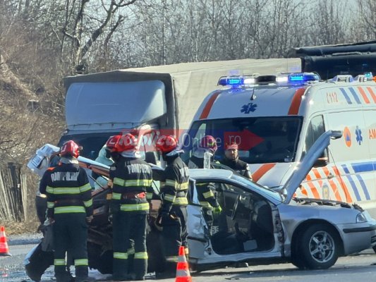 Accident rutier grav, pe DN 1, în localitatea Breaza. Video