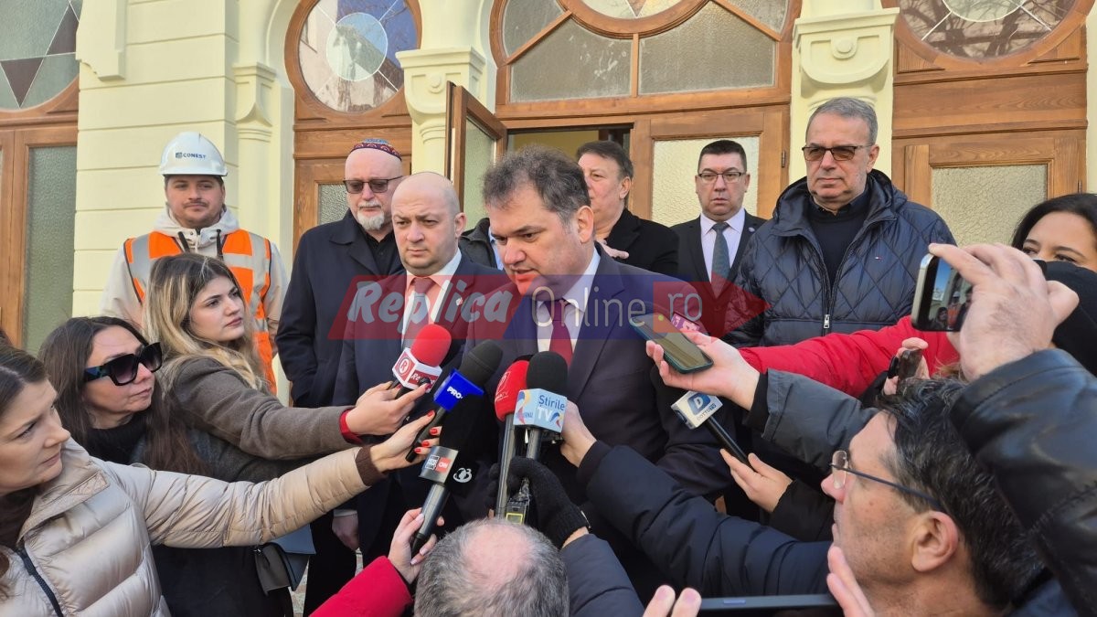 Ministerul Dezvoltarii a ajuns si la Sinagoga Mare din Constanta. Video