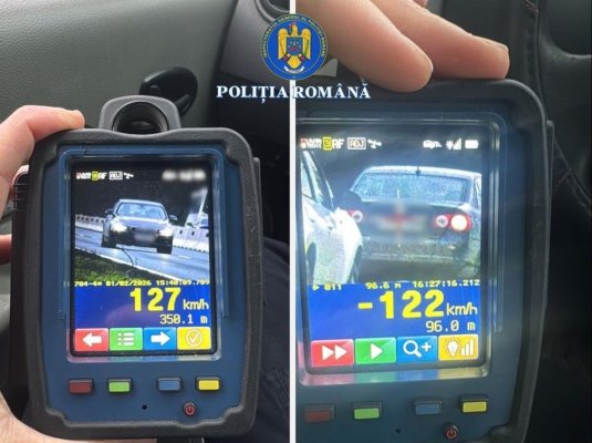 Polițiștii rutieri au dat peste 1200 de amenzi contravenționale pentru viteză