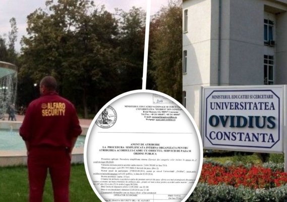 Anii trec, banii rămân. Universitatea Ovidius prelungește încontinuu, pe „șestache“, contractul de pază cu firma sa de casă preferată?!