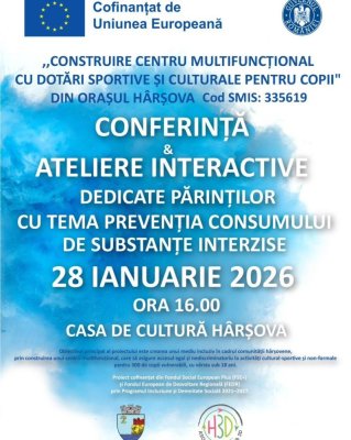 Primăria Hârșova invitație la Conferință și Ateliere Interactive