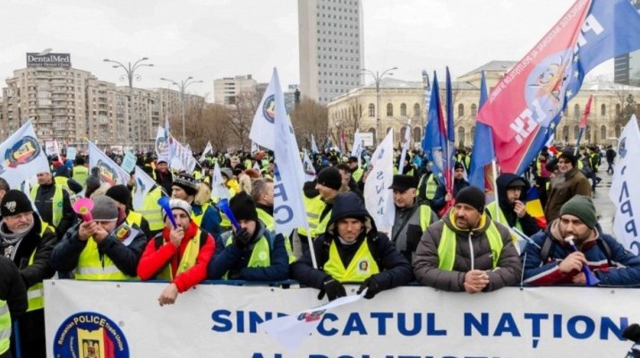 Sindicaliștii din Poliție amenință cu proteste, 'care pot culmina cu o grevă'!