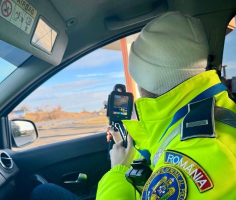 Acțiune a polițiștilor constănțeni pentru prevenirea și combaterea vitezei excesive