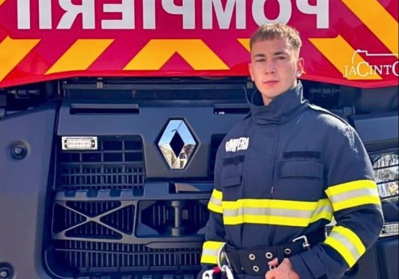 Un pompier din cadrul ISU Dobrogea, aflat in timpul liber, a salvat un tânăr de 19 ani implicat într-un accident rutier în Cluj 