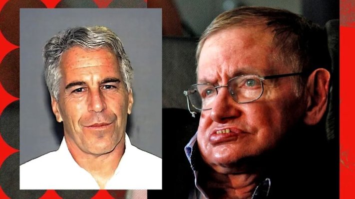 Stephen Hawking, fotografiat alături de două femei îmbrăcate sumar, pe insula lui Epstein