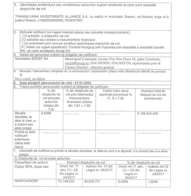 Verii Dusu, de la SOCEP, tranzactioneaza masiv actiuni ale fostului SIF Transilvania