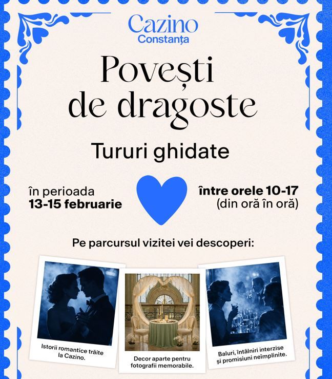 Cazinoul din Constanta: experiente tematice in luna dedicata iubirii&nbsp;