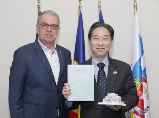 Vergil Chițac s-a întâlnit cu Ambasadorul Japoniei în România, Takashi Katae