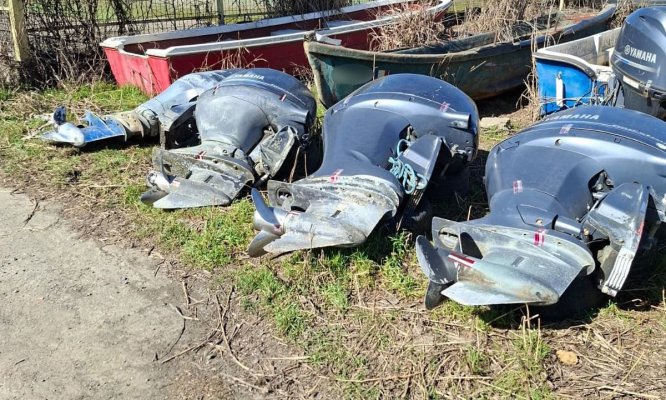 Polițiștii de frontieră au descoperit motoare de ambarcațiuni furate din alte state, în valoare de peste un milion de lei. Video