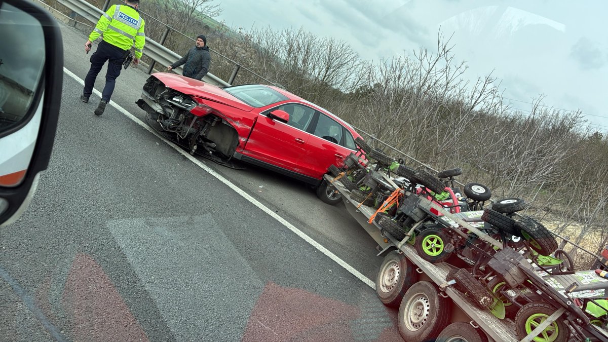 Accident rutier pe Autostrada A2, in zona localitatii Medgidia