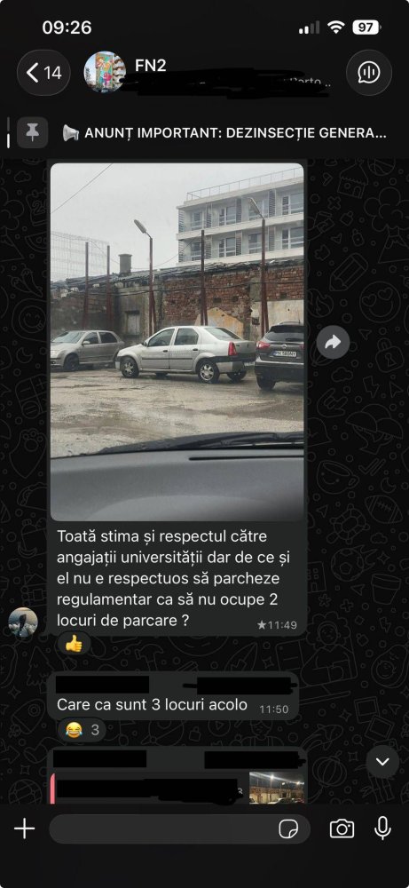 Cu asa rector, nici soferii de la Universitatea Ovidius n-au invatat regula bunului simt Cu asa rector, nici soferii de la Universitatea Ovidius n-au invatat regula bunului simt
