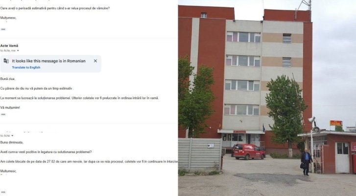 Digitalizare... și nu prea: Un constănțean așteaptă de o lună să i se vămuiască coletele, la Poșta Vamală din București