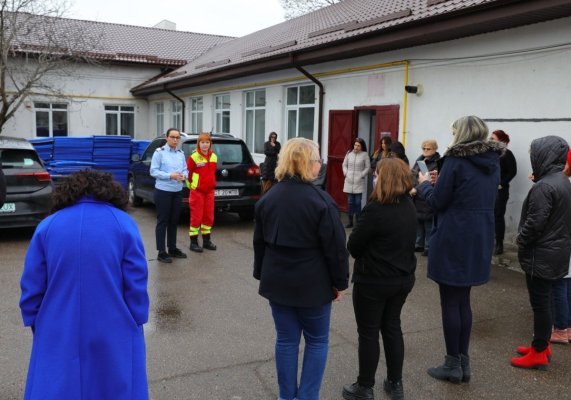 Exercițiu de evacuare și intervenție în caz de incendiu la Primăria Constanța