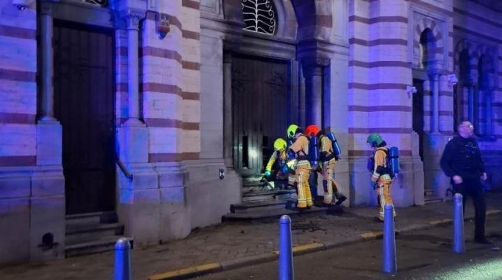 Explozie în timpul nopţii, în faţa unei sinagogi din estul Belgiei