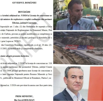 Guvernul a prelungit licența firmei care căpușat ilegal, 20 de ani, argila din Dobrogea!