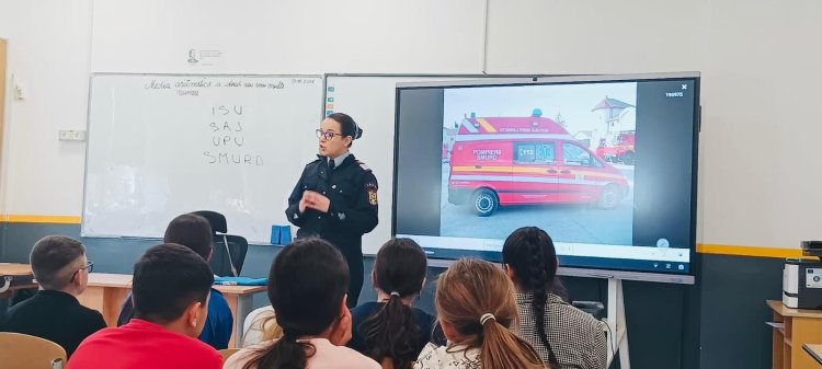 ISU Dobrogea a desfășurat activități de informare în domeniul situațiilor de urgență, în Topalu 