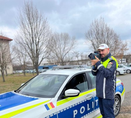 Acțiune a polițistilor rutieri: 39 de permise reținute pentru viteză